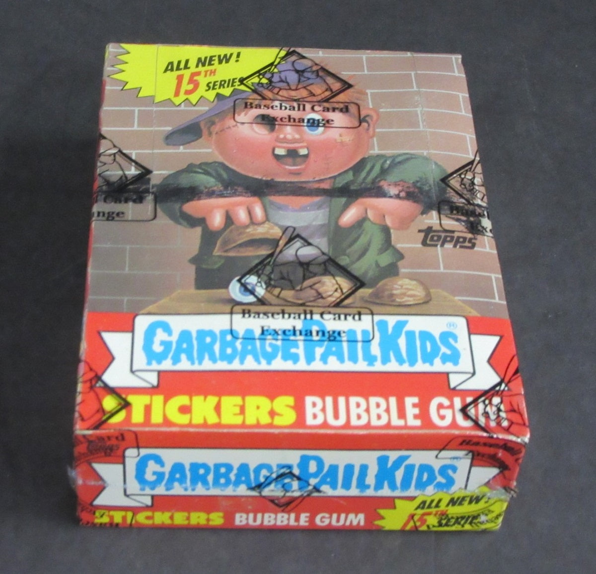 1988 Topps Garbage Pail Kids Series 15 Unopened Wax Box (w/ price) (X-Out) (BBCE)