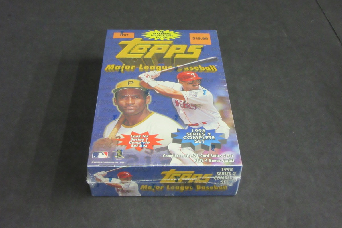 1998 Topps Baseball Complete Series 2 Set Box (Blaster)