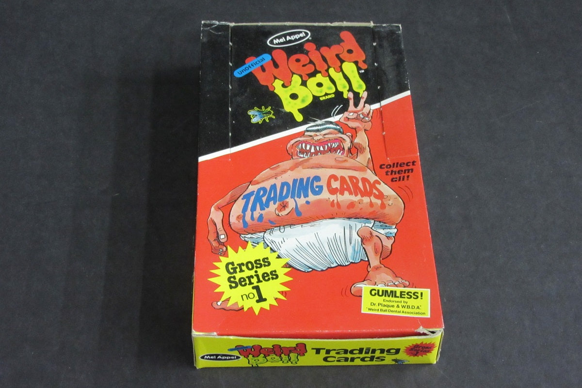 1986 Mel Appel Unofficial Weird Ball Trading Card Box