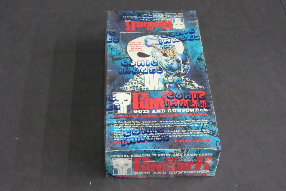 1992 Comic Images Punisher Guts Gunpowder Trading Cards Box