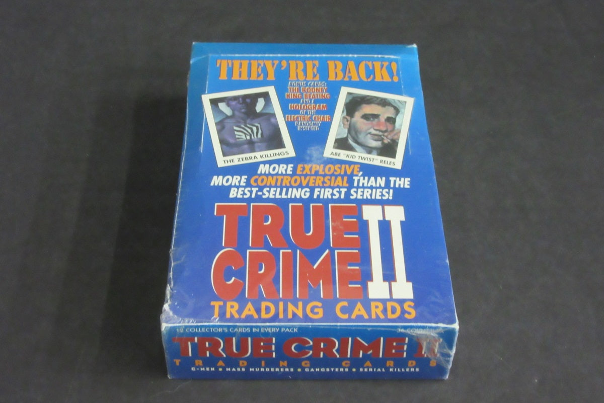 1992 Eclipse Entreprises True Crime II Trading Cards Box