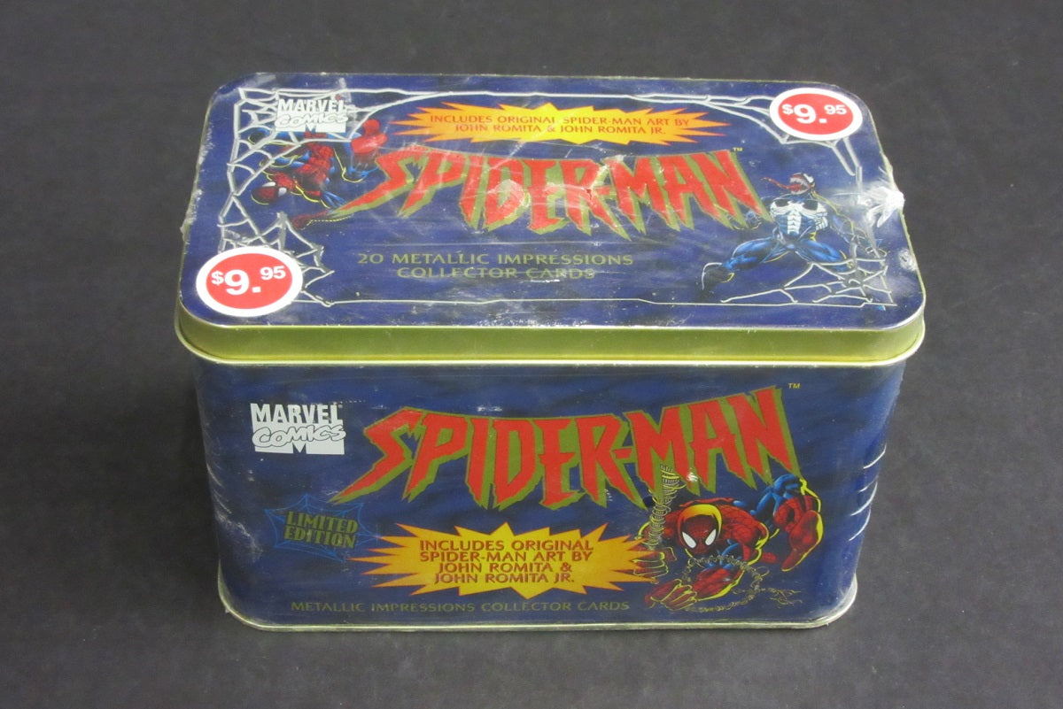 1996 Metallic Impressions Spiderman Metal Cards Factory Set