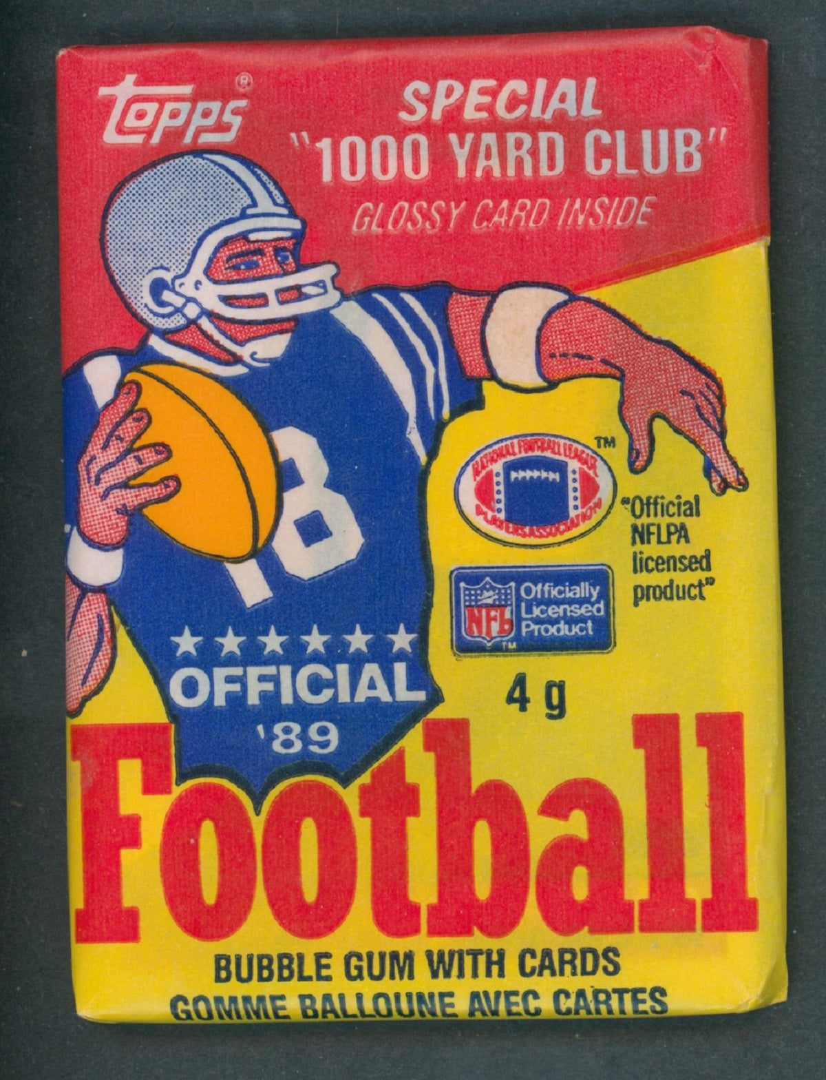 1989 OPC O-Pee-Chee Football Unopened Wax Pack