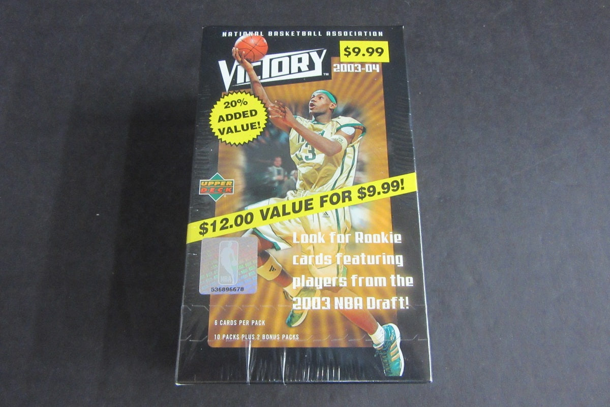 2003/04 Upper Deck Victory Basketball Blaster Box (12/6)