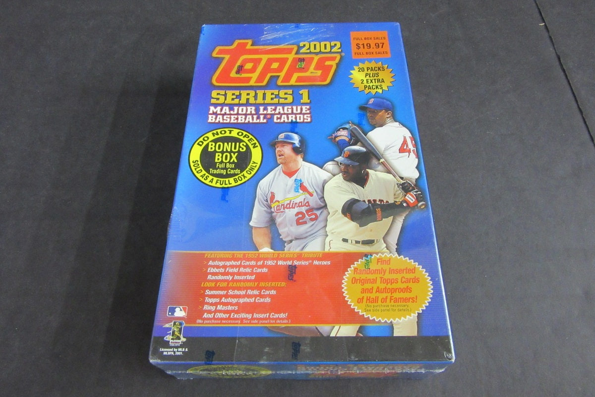 2002 Topps Baseball Series 1 Blaster Box (22/7)