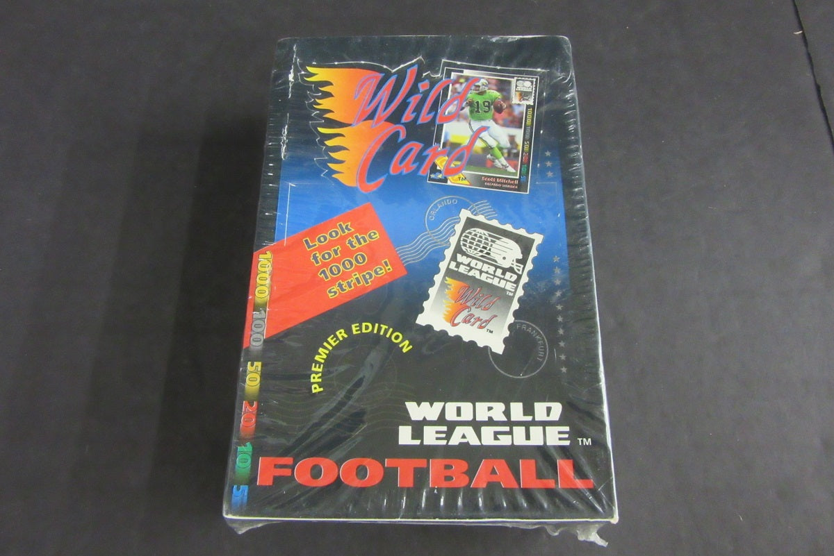 1992 Wild Card World League Football Box