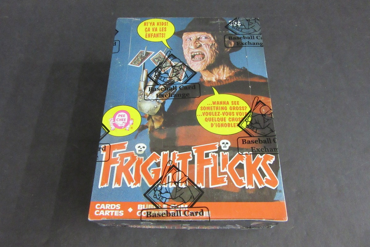 1988 OPC O-Pee-Chee Fright Flicks Unopened Wax Box (Tape) (BBCE)