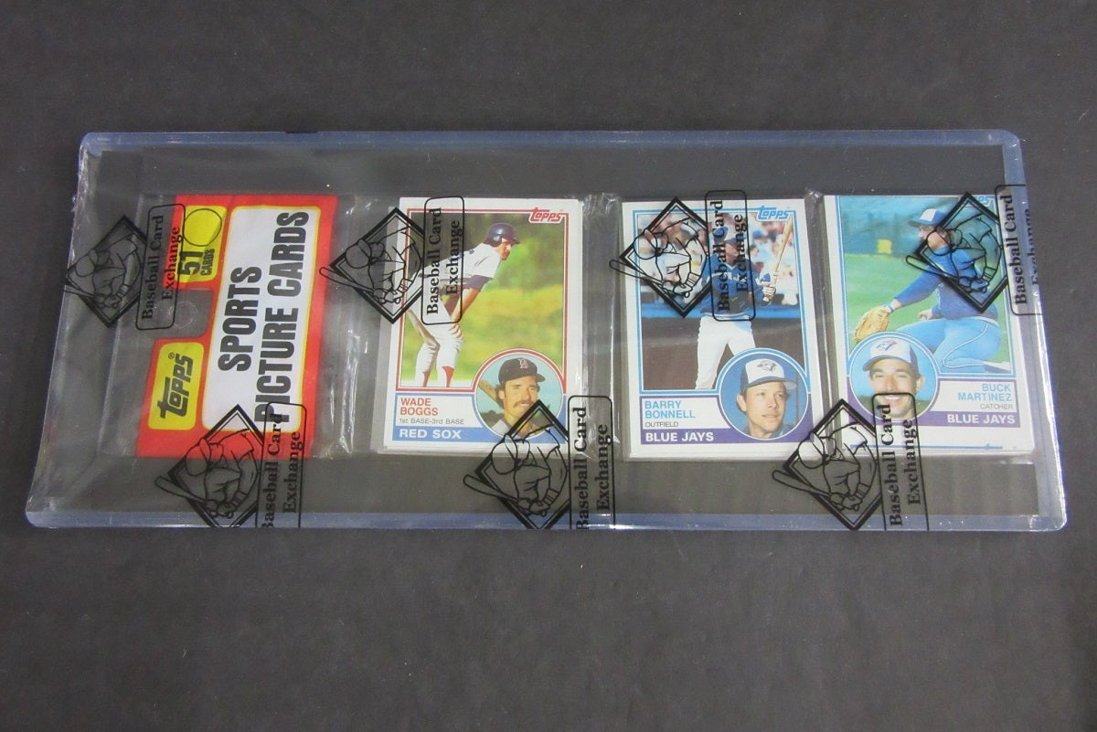 1983 Topps Baseball Rack Pack (BBCE) (Boggs Top)