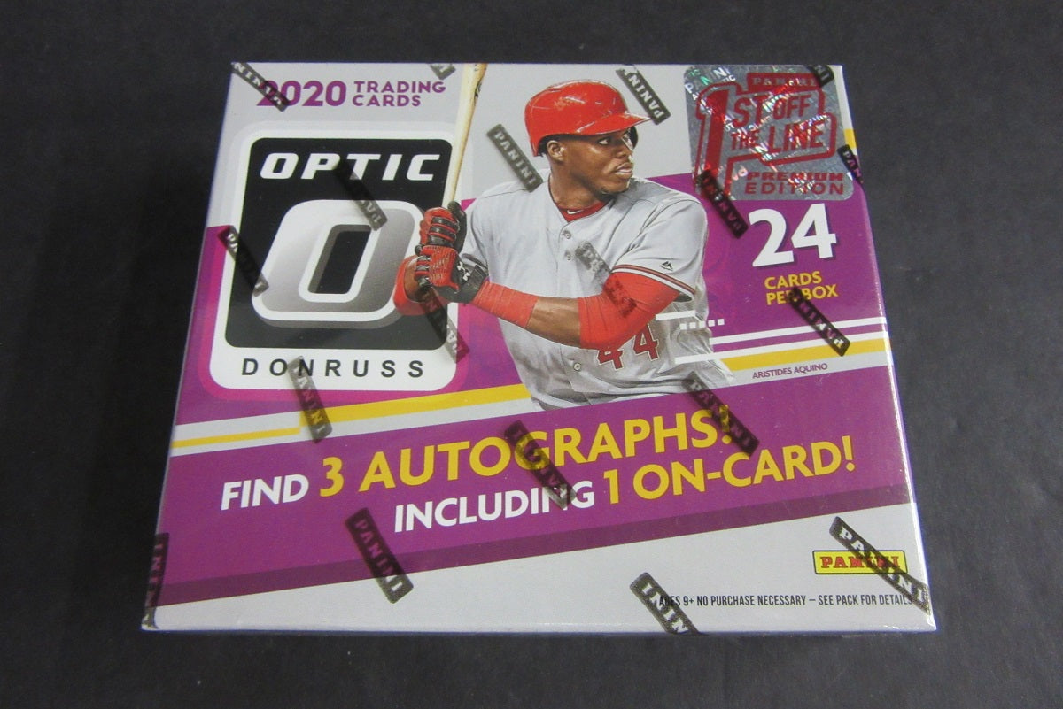 2020 Panini Donruss Optic Baseball 1st Off The Line Box