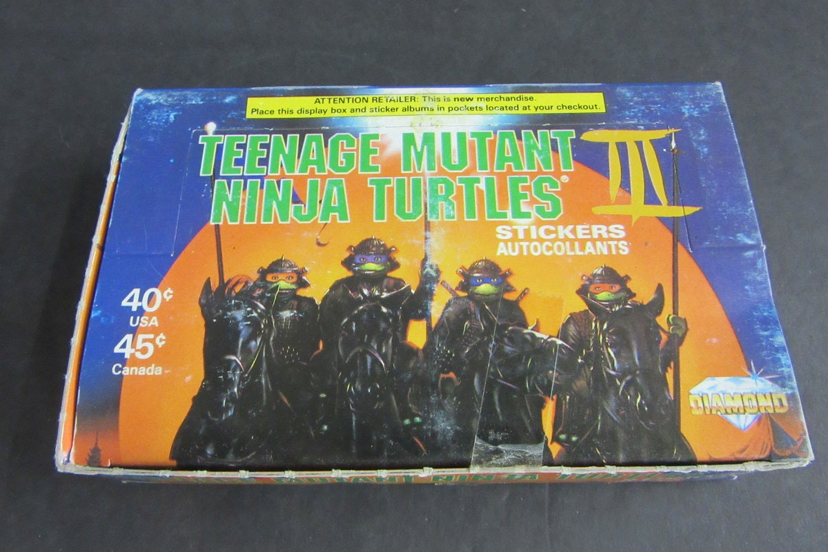 1992 Diamond Teenage Mutant Ninja Turtles Stickers Box