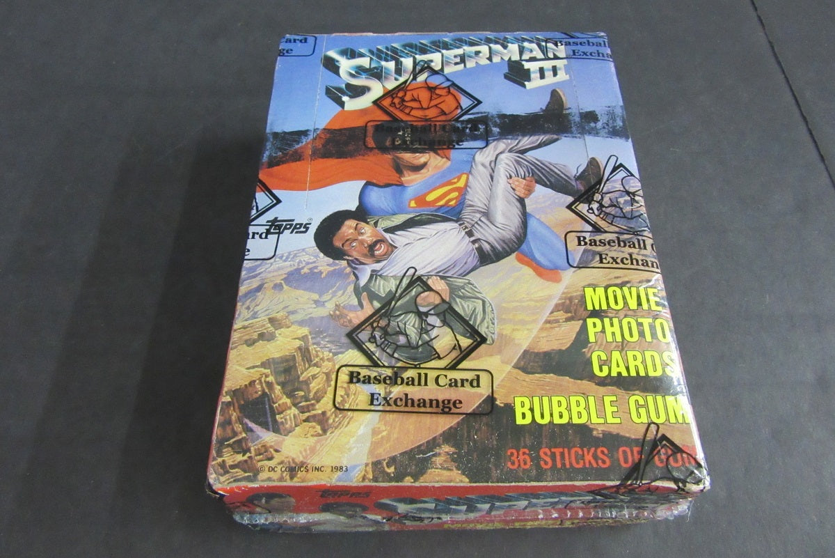 1983 Topps Superman III Unopened Wax Box (BBCE) (X-Out)