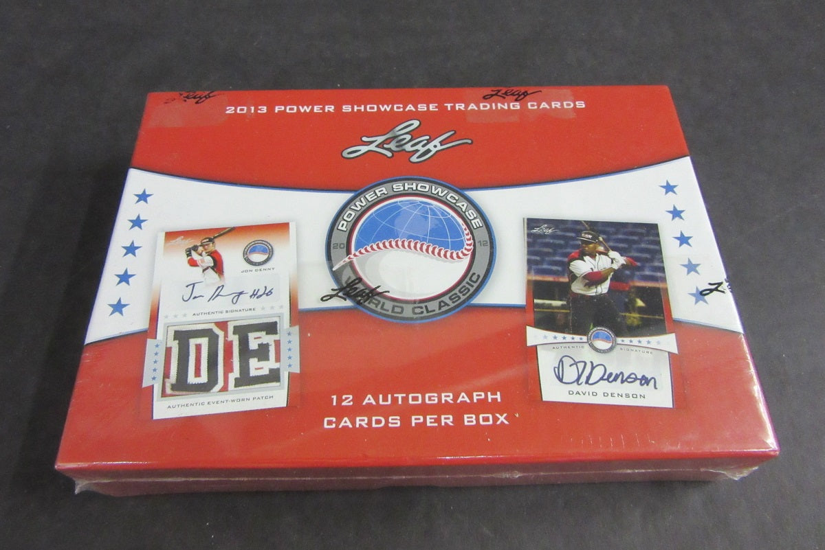 2013 Leaf Power Showcase Baseball Box (Hobby)