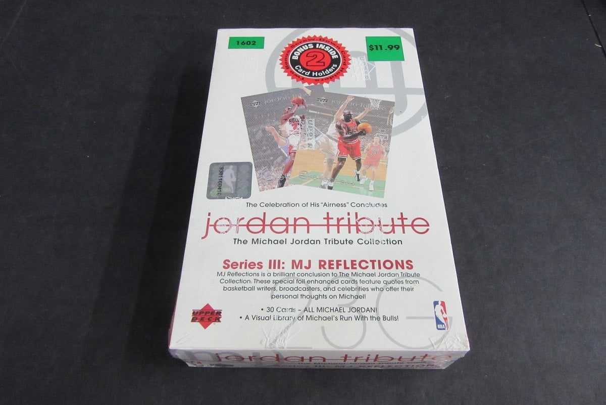 1998 UD Basketball Jordan Tribute Series 3 Reflections Set