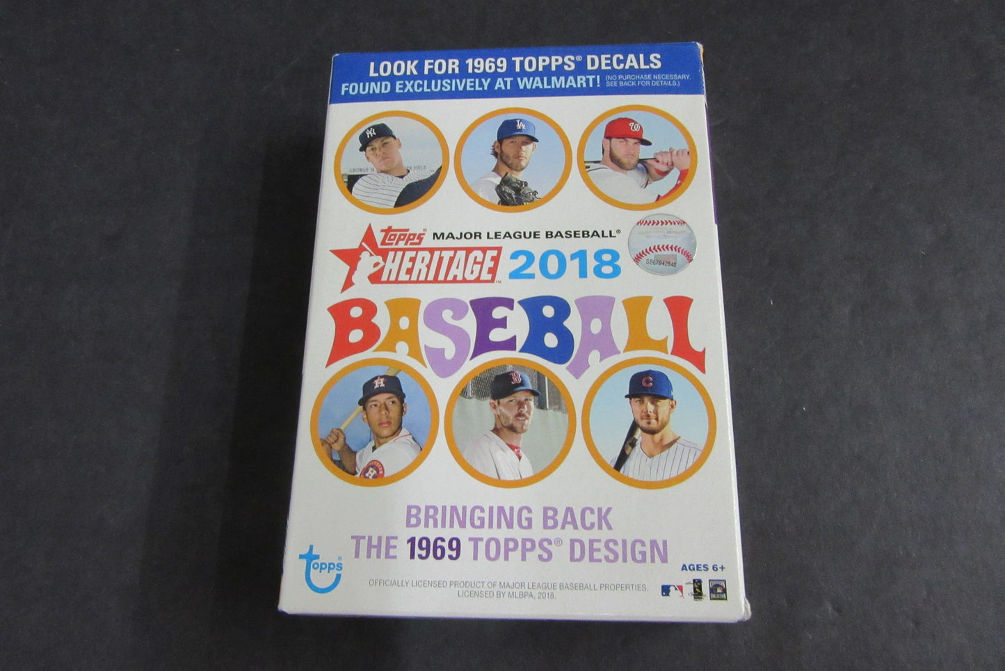 2018 Topps Heritage Baseball Hanger Box (35 Cards) (Walmart)