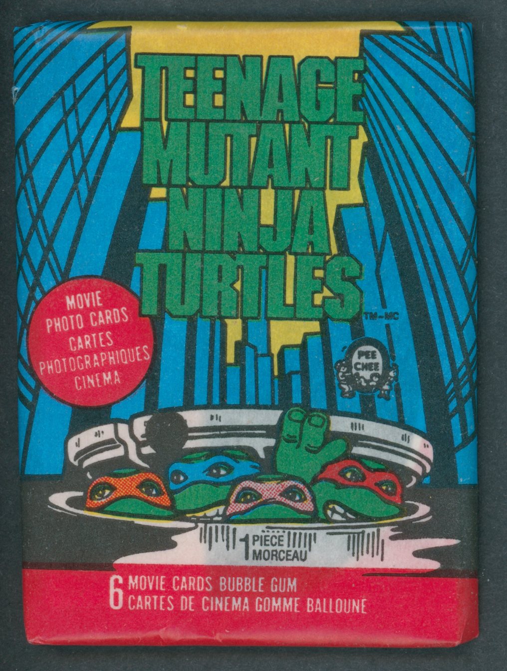 1989 OPC O-Pee-Chee Teenage Mutant Ninja Turtles Unopened Wax Pack