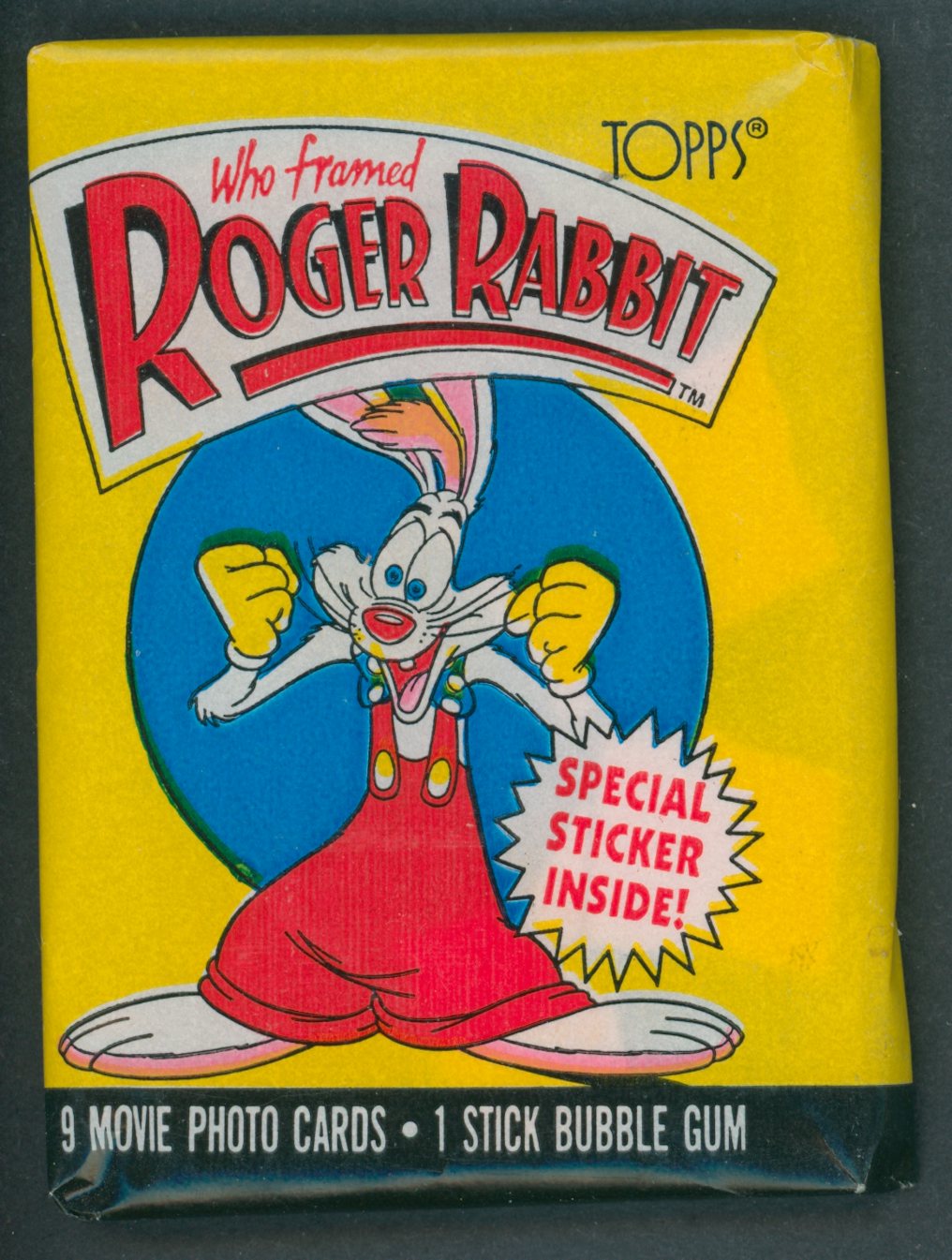 1988 Topps Who Framed Roger Rabbit Unopened Wax Pack