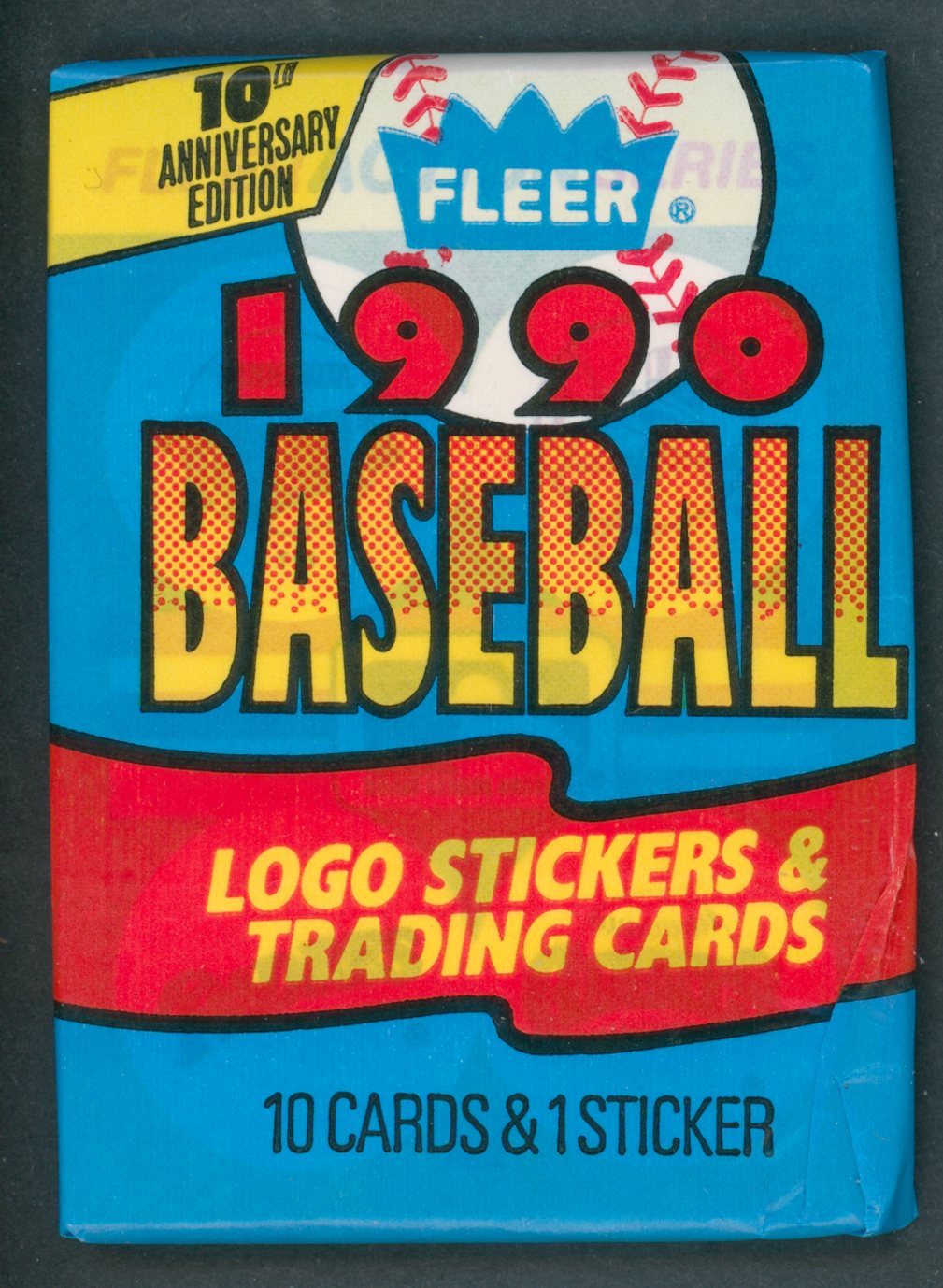 1990 Fleer Baseball Unopened Wax Pack (Canadian) (10)