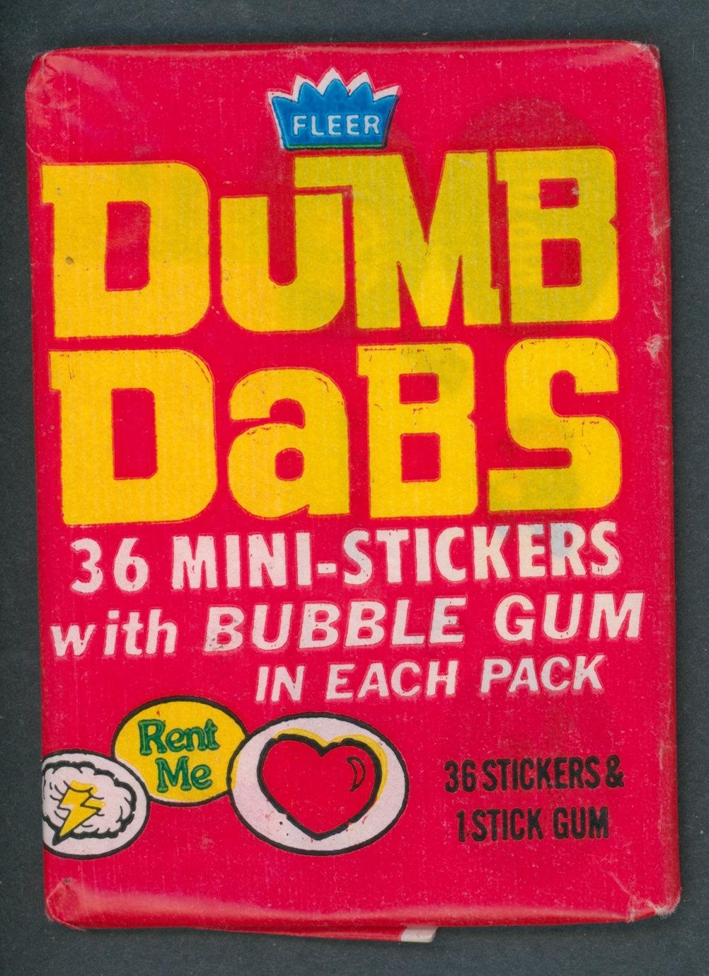1977 Fleer Dumb Dabs Unopened Wax Pack