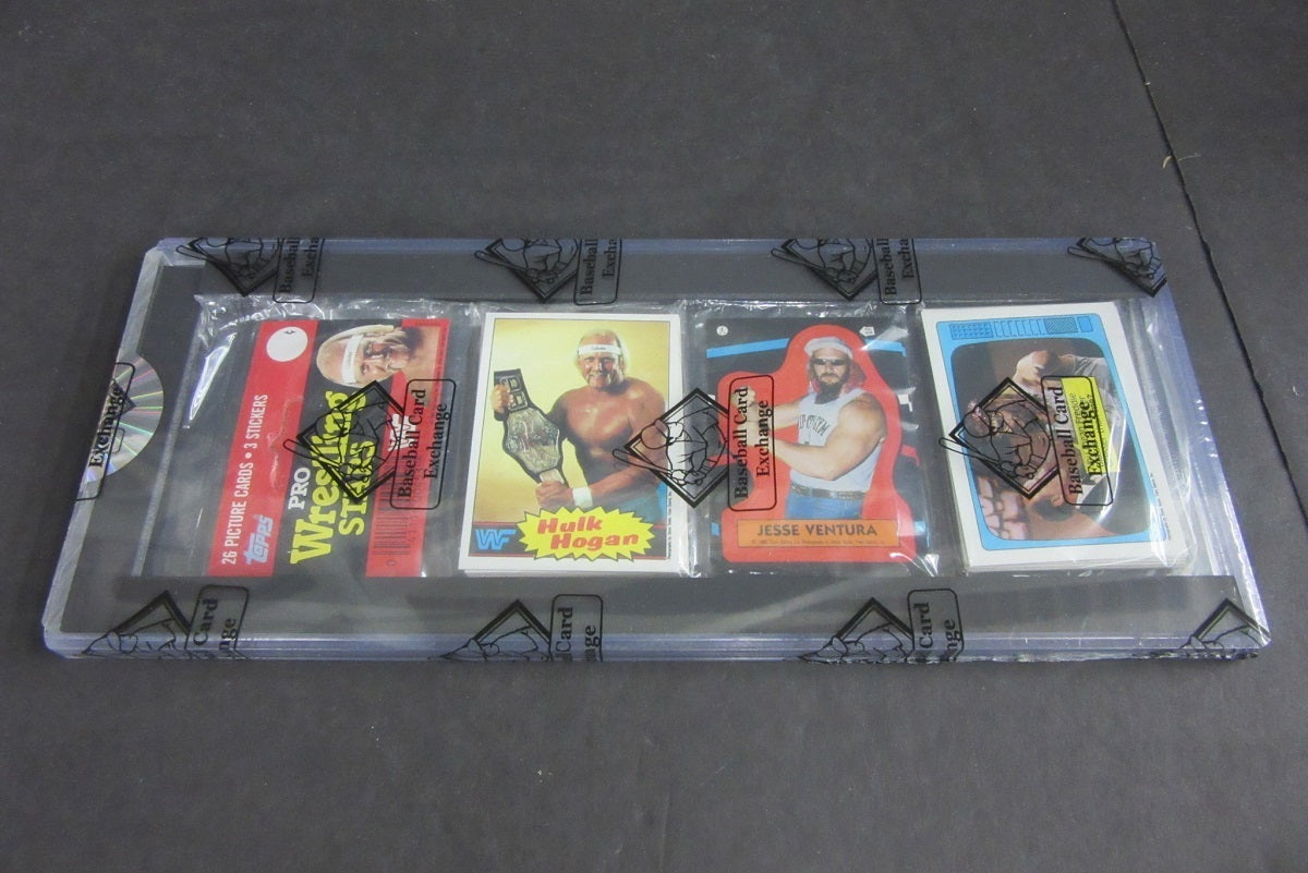 1985 Topps WWF Pro Wrestling Stars Unopened Rack Pack (BBCE) (Hogan #1 Top)