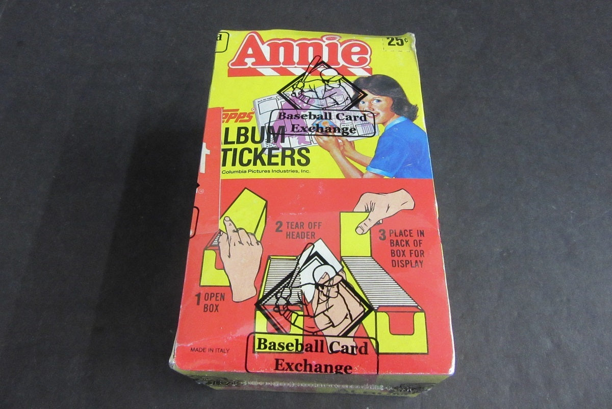 1981 Topps Annie Unopened Stickers Box (BBCE)