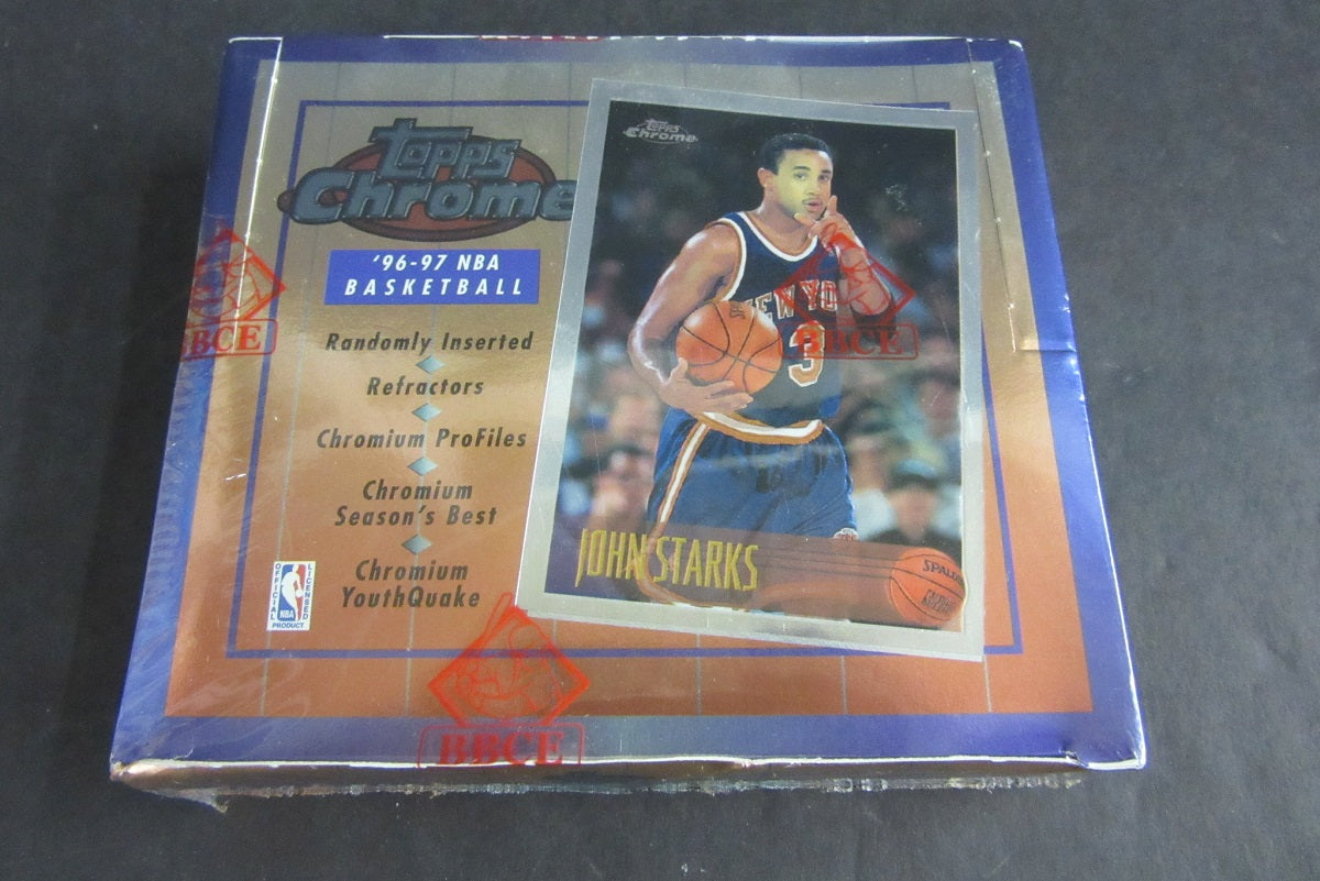 1996/97 Topps Chrome Basketball Box (Retail) (BBCE)