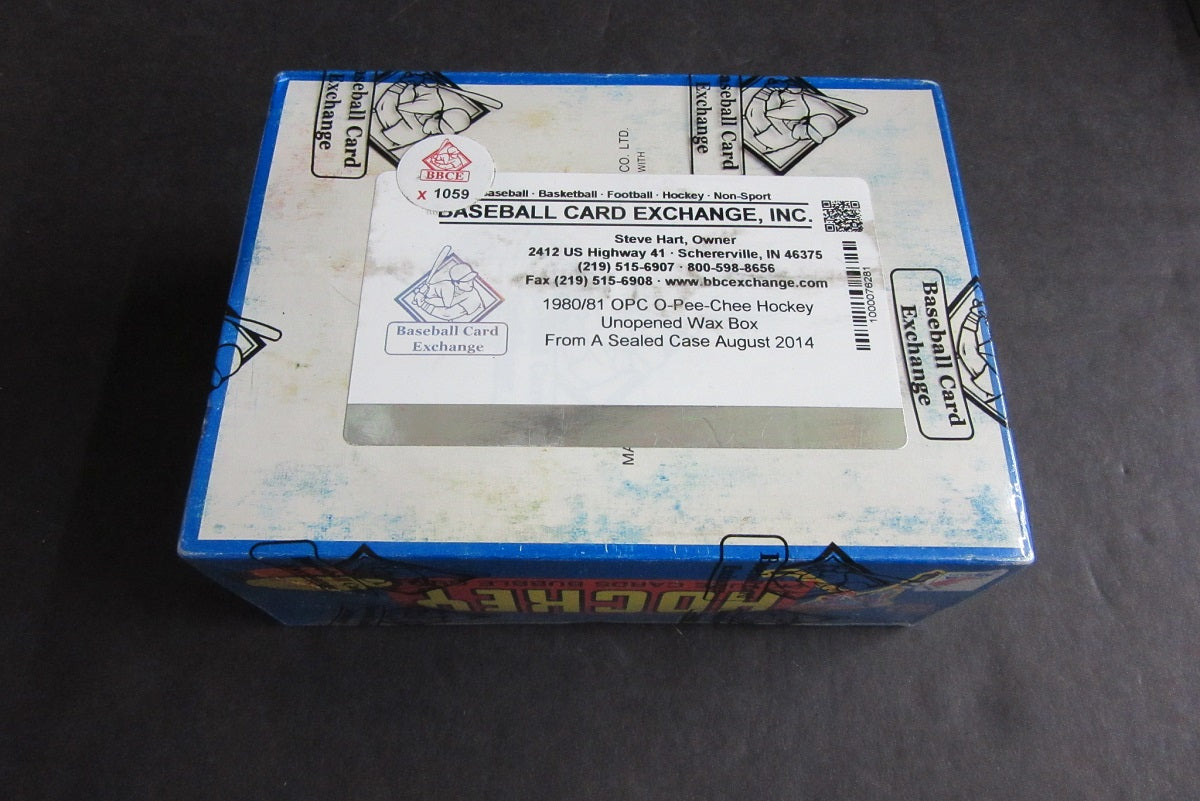 1980/81 OPC O-Pee-Chee Hockey Unopened Wax Box (FASC) (X1059)