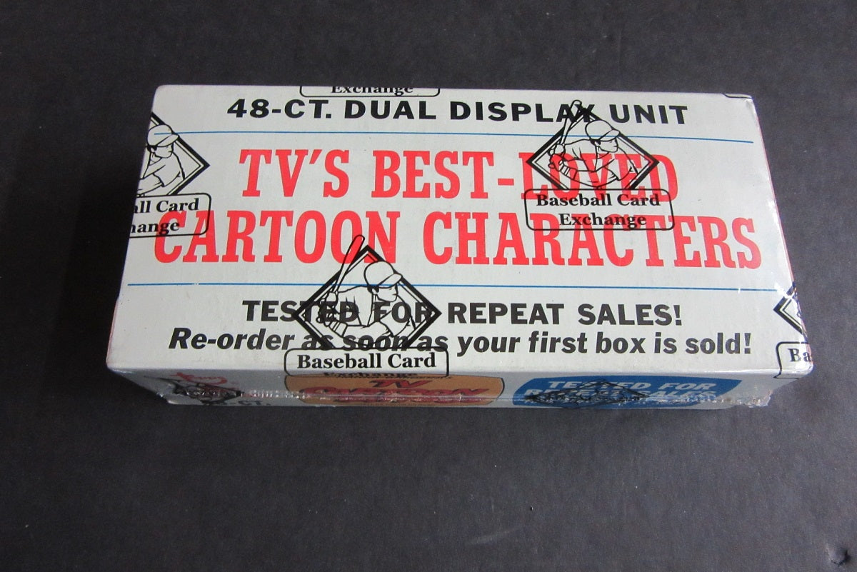 1971 Topps TV Cartoons Tattoos Dual Unopened Wax Box (BBCE)