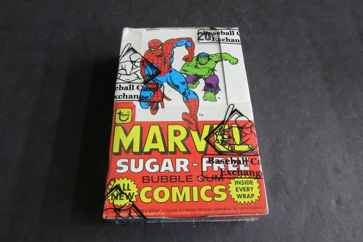 1978 Topps Marvel Comics Sugar Free Gum Box (w/o foil wrap) (BBCE)