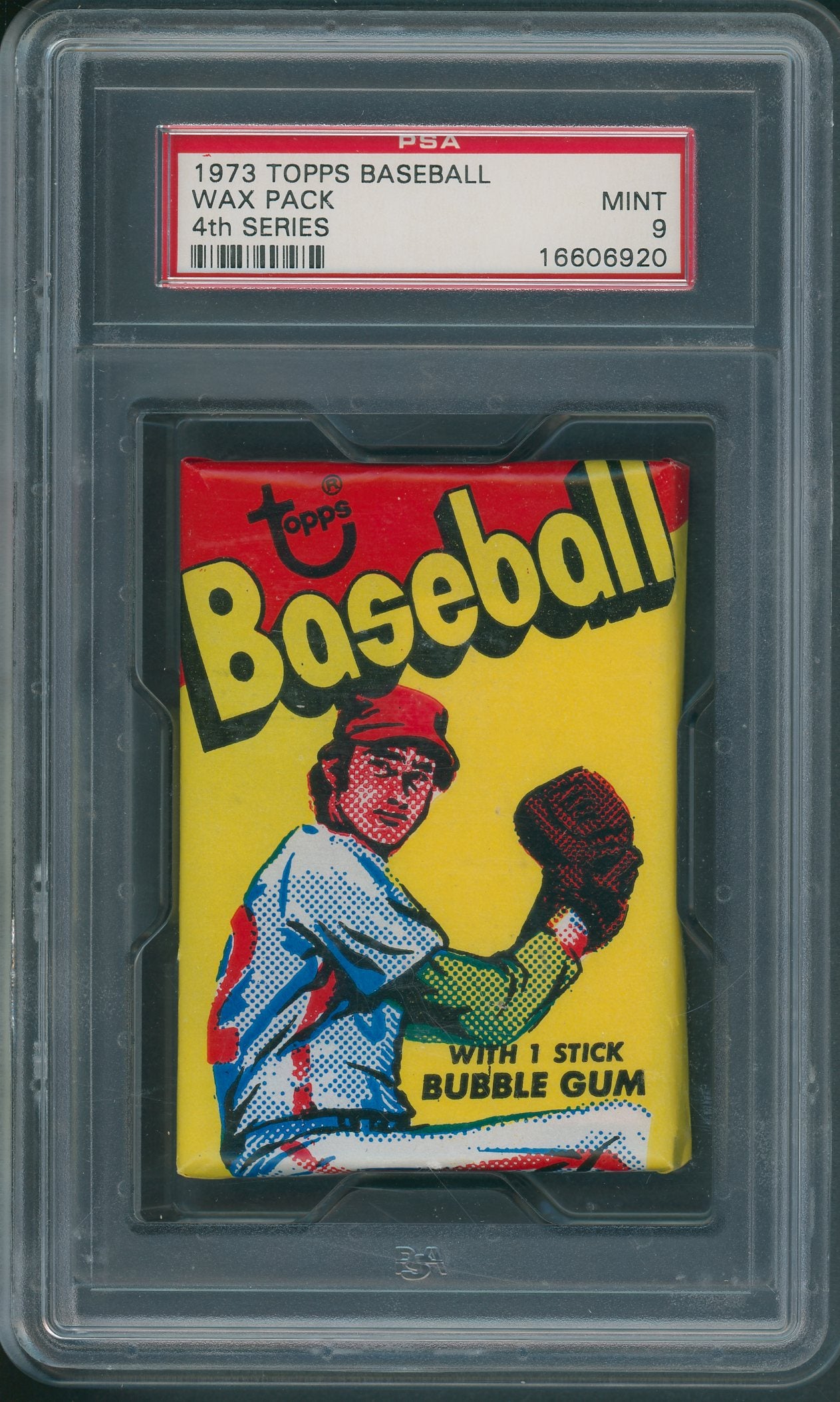 1973 Topps Baseball Unopened 4th Series Wax Pack PSA 9 *6920