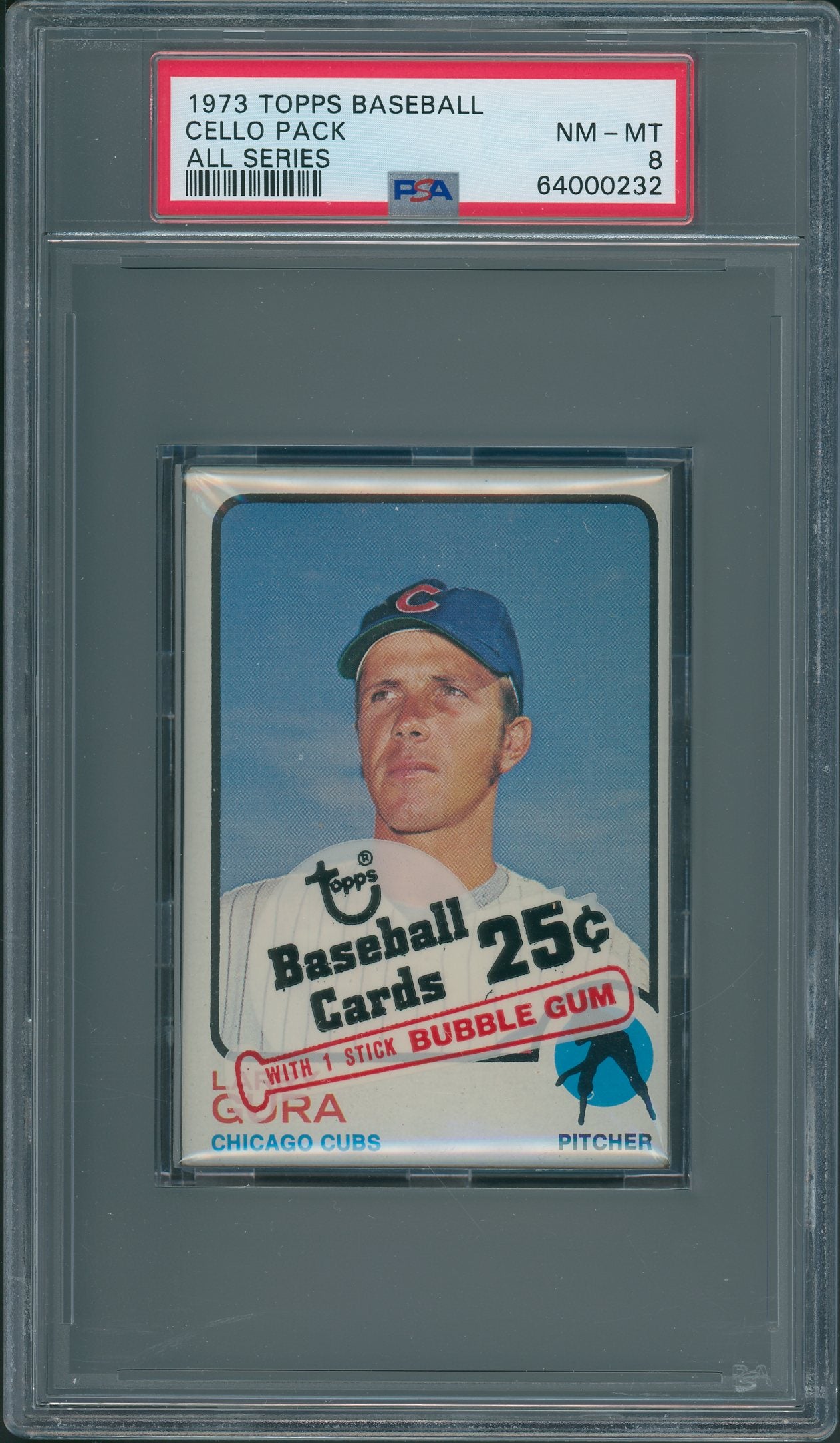 1973 Topps Baseball Unopened All Series Cello Pack PSA 8 *0232