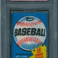 1980 Topps Baseball Unopened Wax Pack PSA 9 *1901