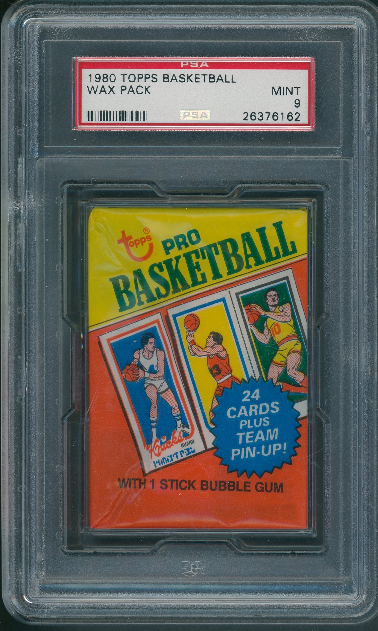 1980 1980/81 Topps Basketball Unopened Wax Pack PSA 9