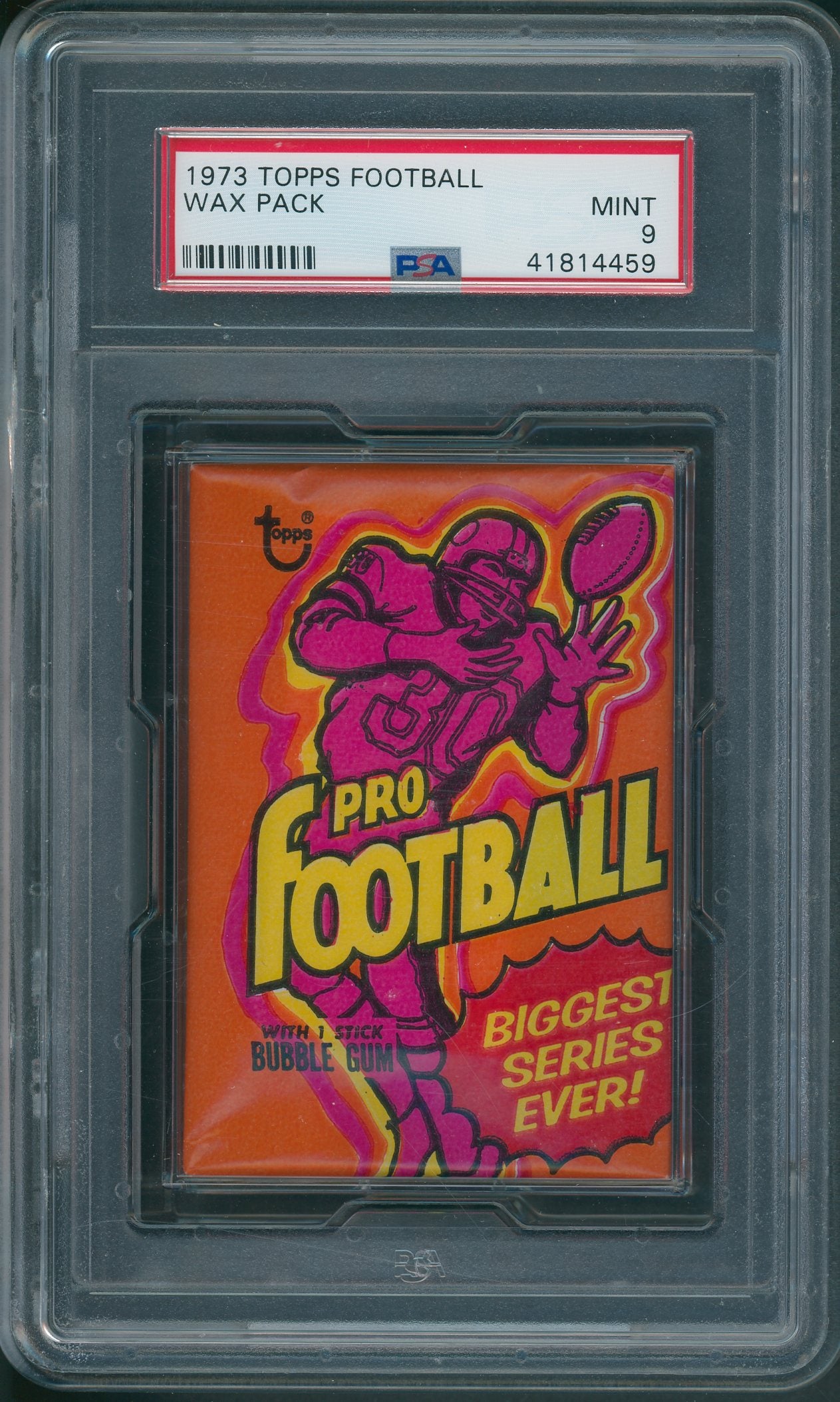 1973 Topps Football Unopened Wax Pack PSA 9 *4459