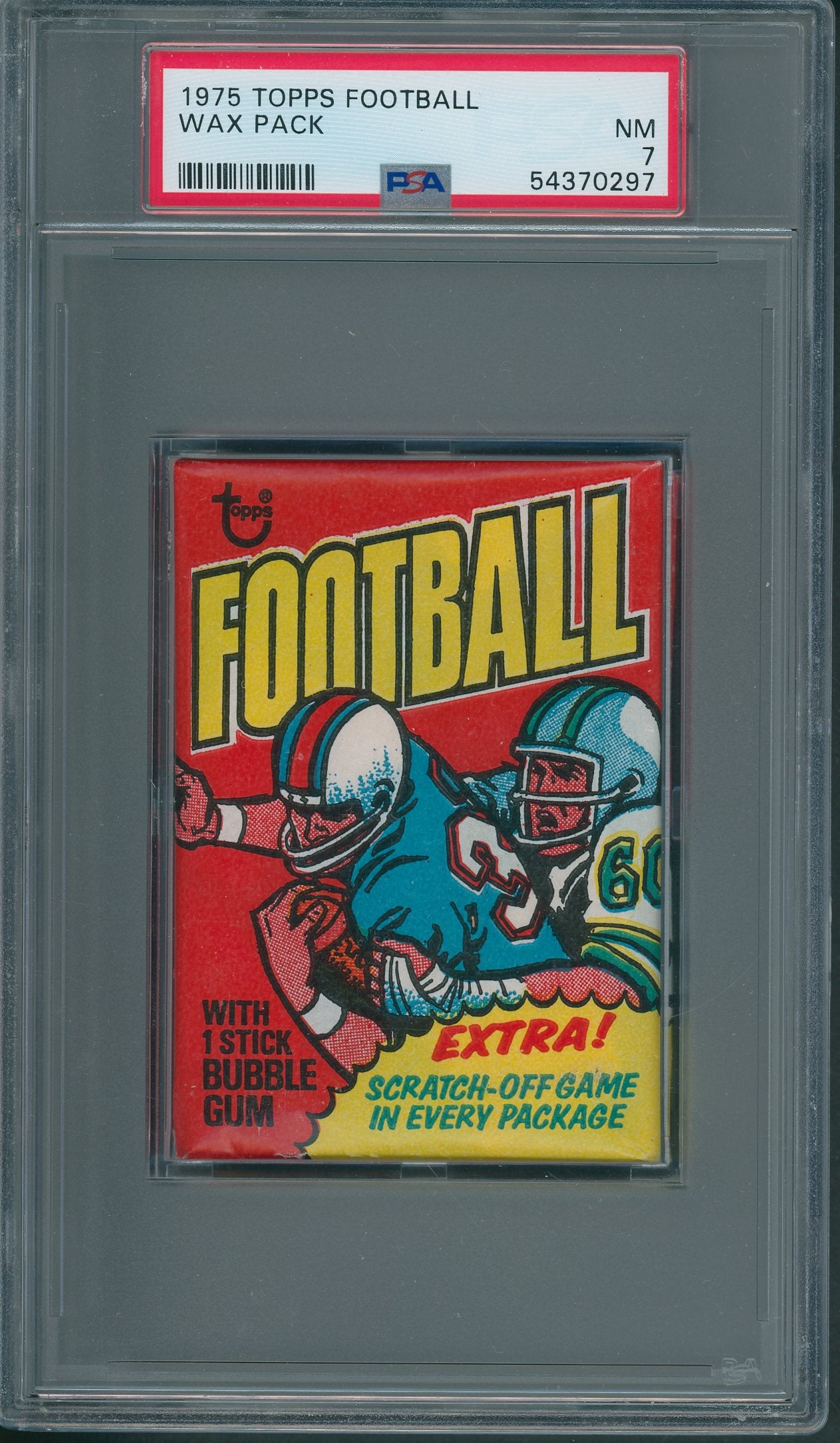 1975 Topps Football Wax Pack PSA 7 *0297