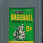 1964 Topps Baseball Unopened Wax Pack PSA 8 *7353