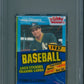 1987 Fleer Baseball Unopened Cello Pack PSA 9 Jose Canseco Top *0464