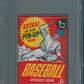 1967 Topps Baseball Unopened Wax Pack PSA 8