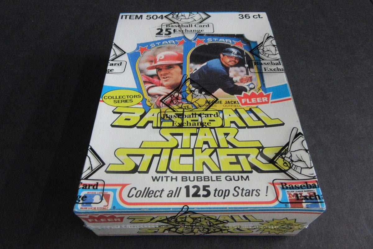 1981 Fleer Baseball Star Stickers Unopened Wax Box (FASC)