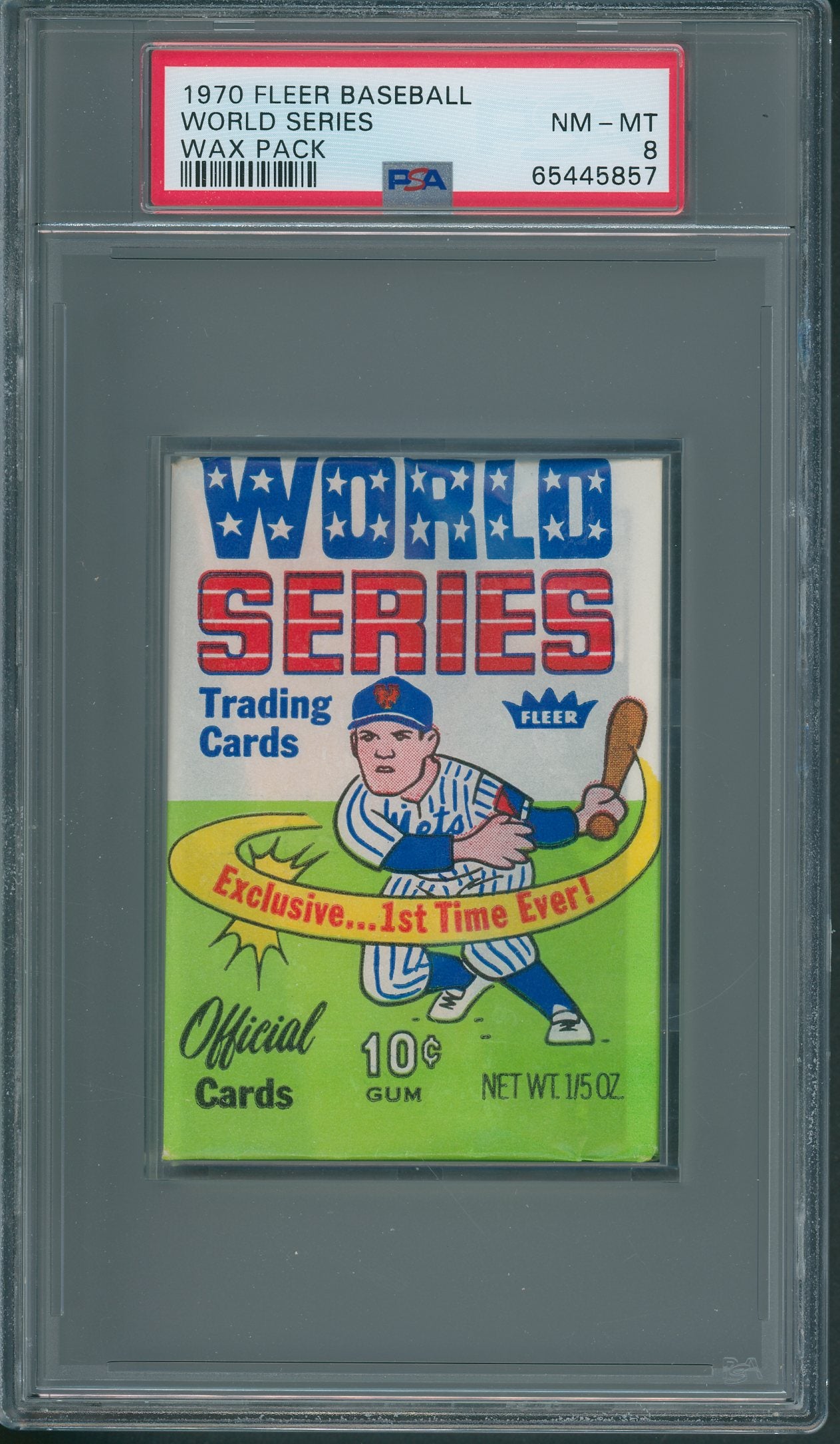 1970 Fleer Baseball World Series Wax Pack PSA 8 *5857