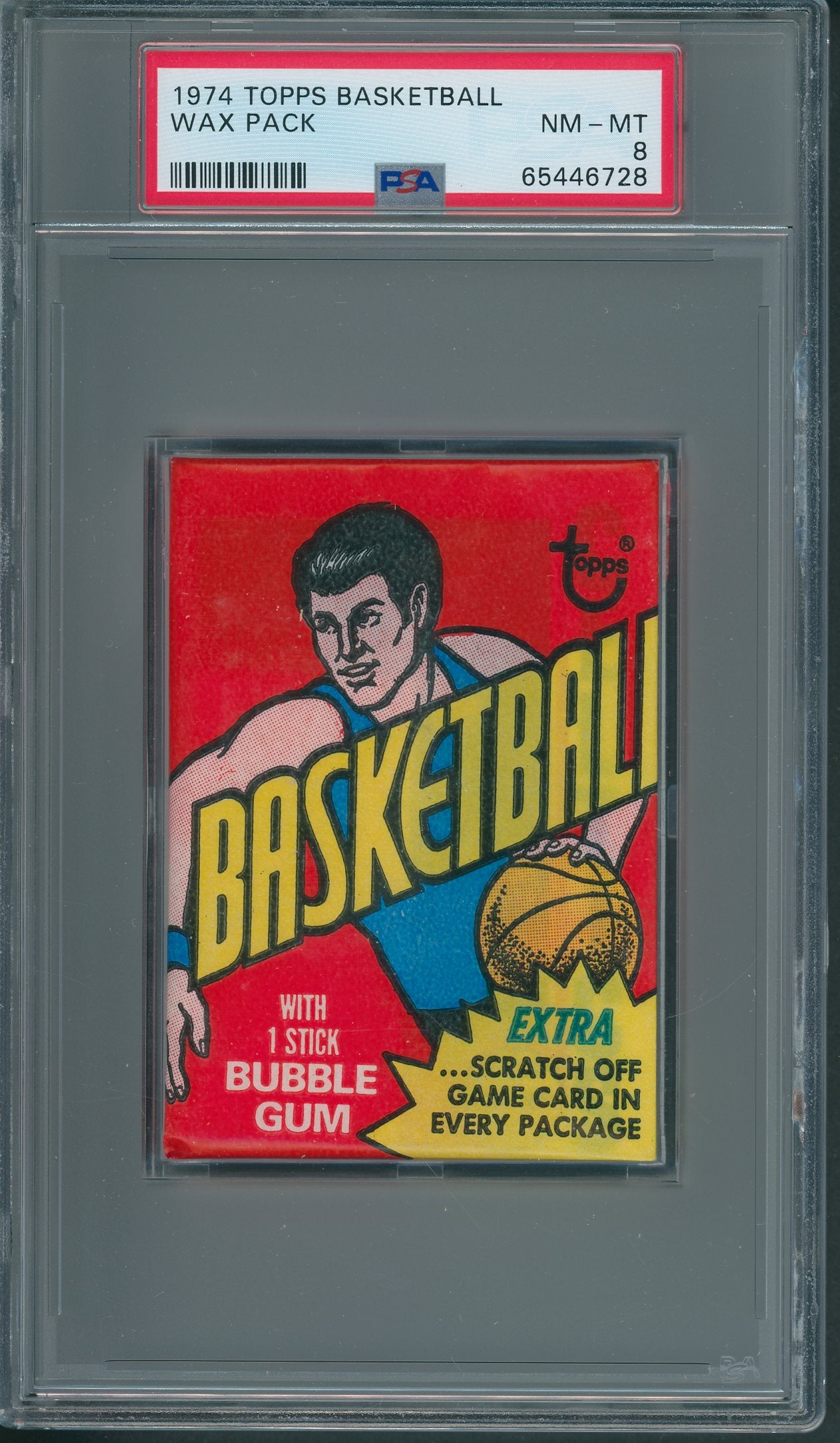 1974 1974/ 75 Topps Basketball Unopened Wax Pack PSA 8 *6728