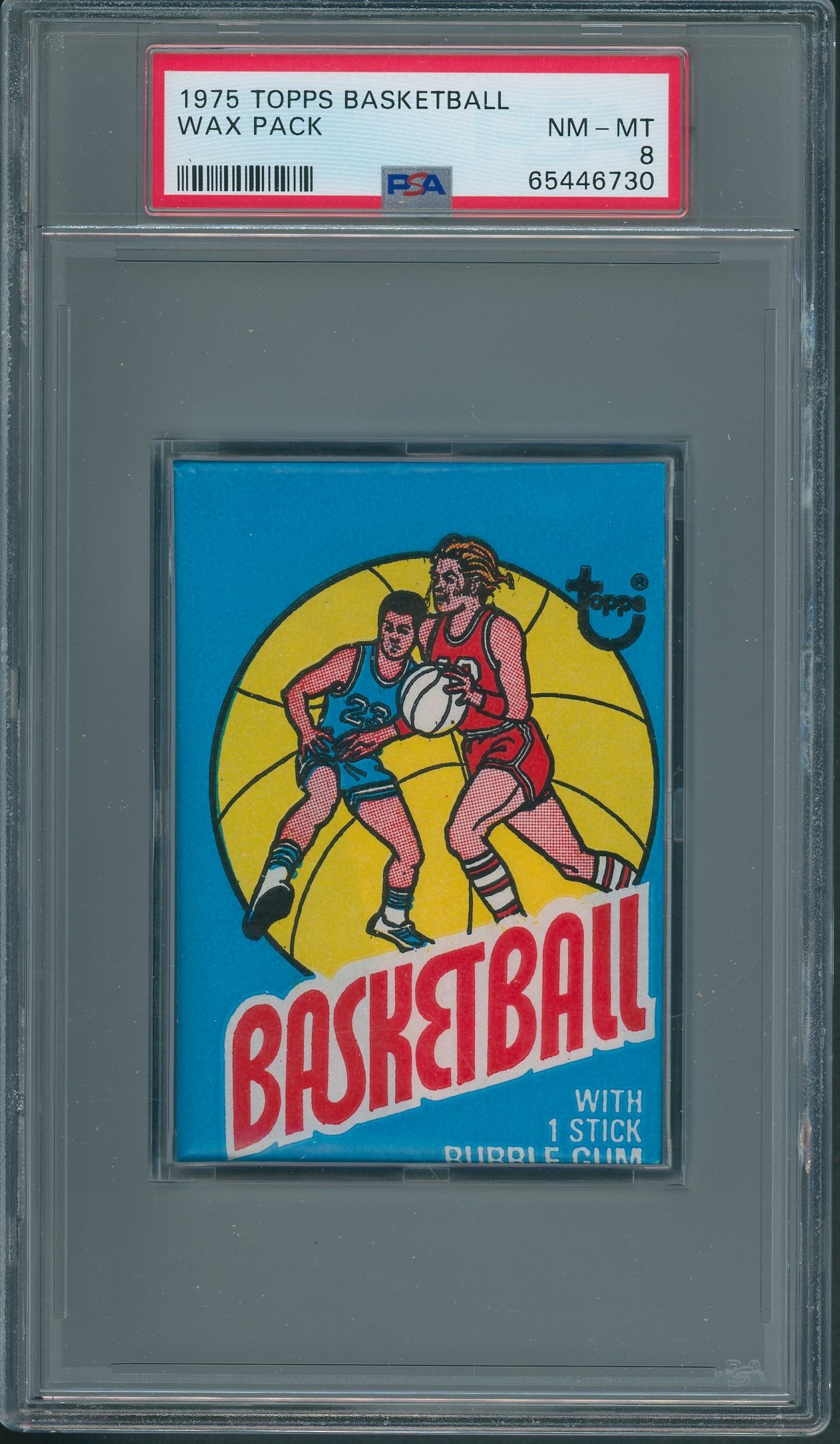 1975 1975/76 Topps Basketball Wax Pack PSA 8