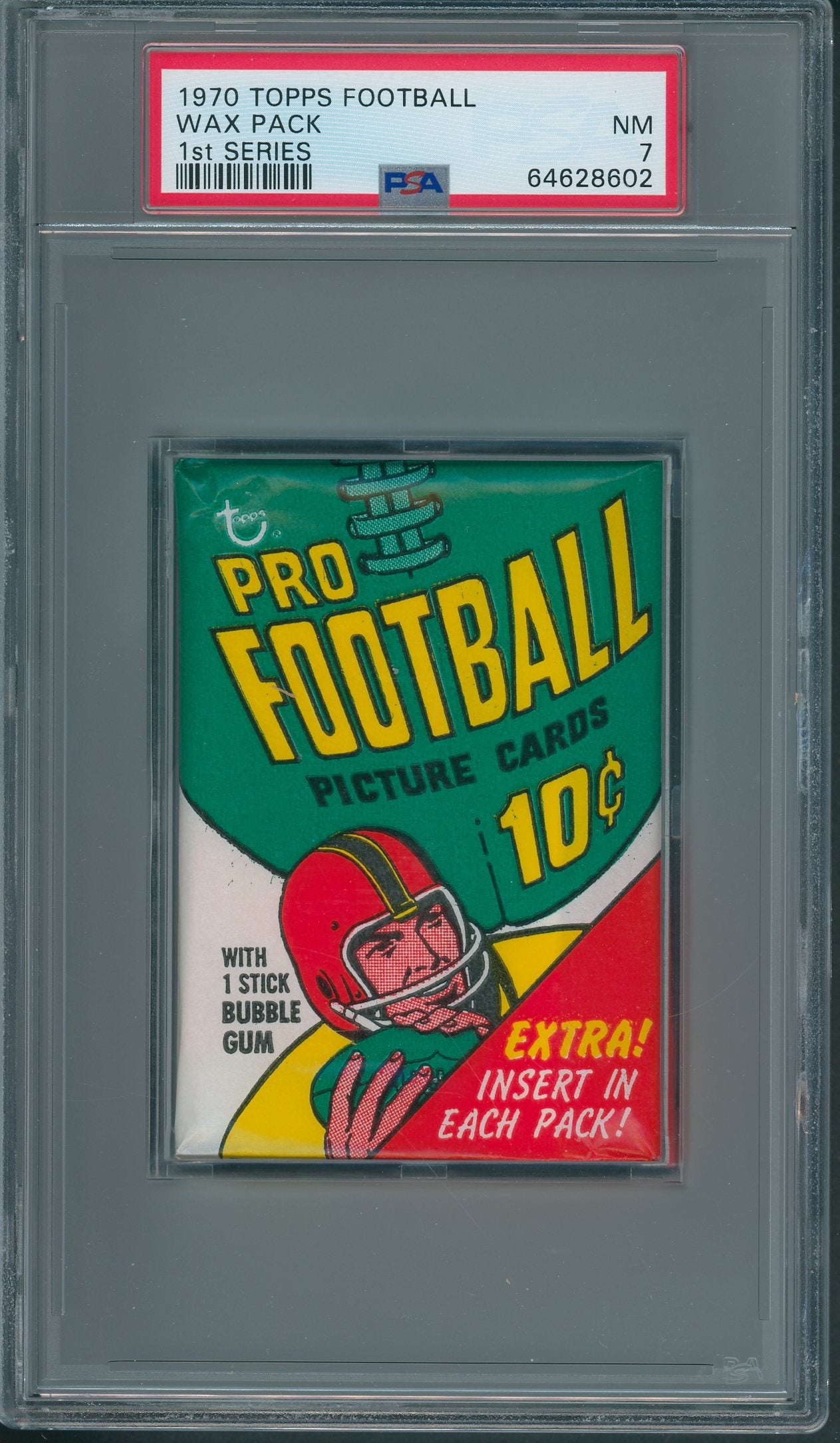 1970 Topps Football Unopened 1st Series Wax Pack PSA 7 *8602