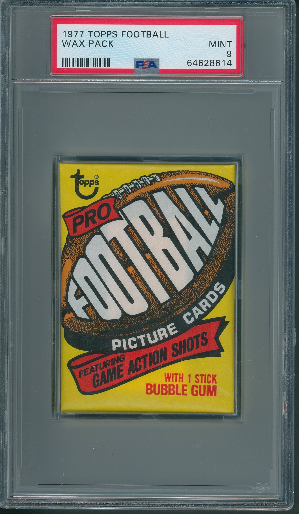 1977 Topps Football Unopened Wax Pack PSA 9 *8614