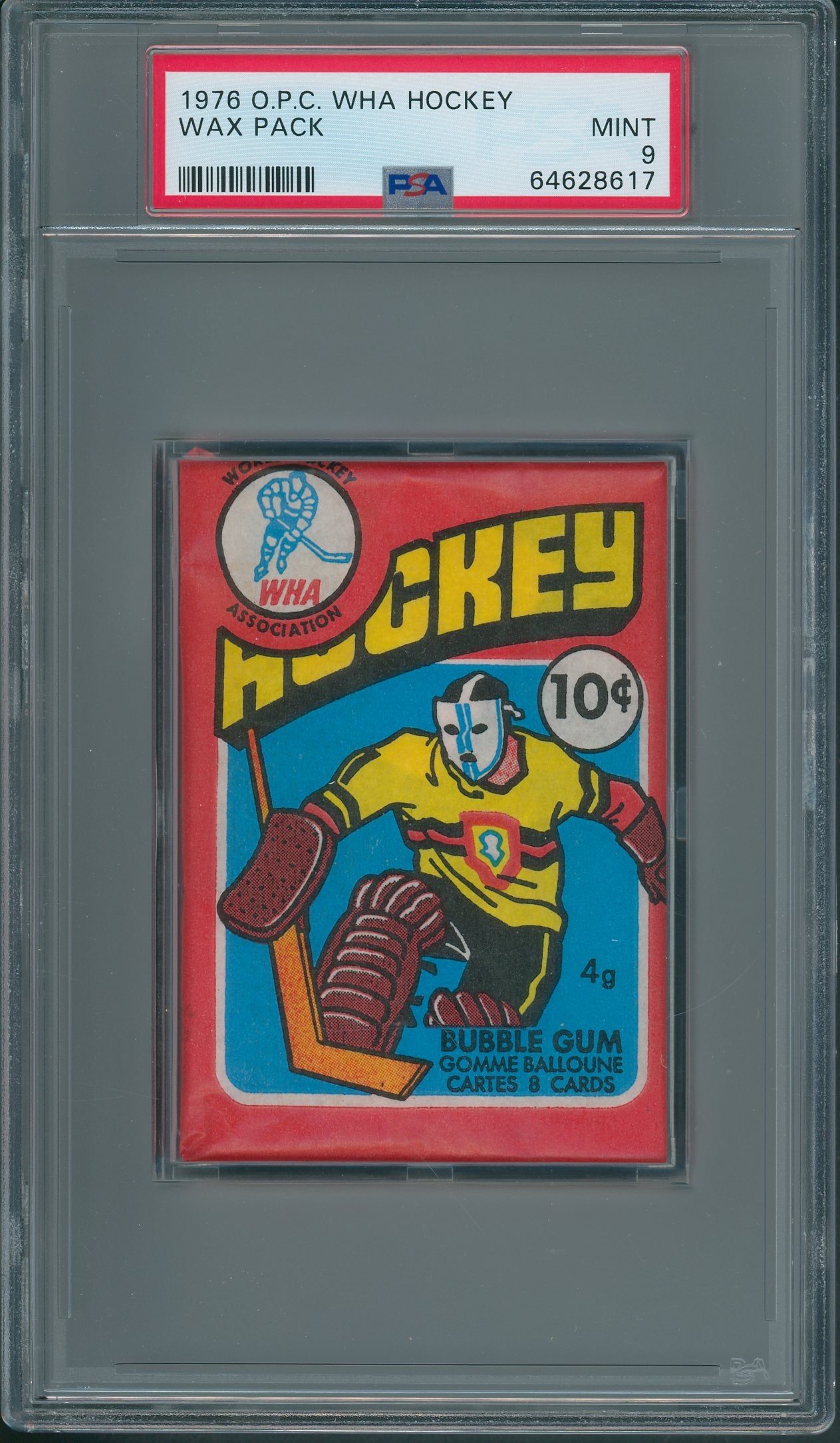 1976 1976/77 OPC O-Pee-Chee WHA Hockey Unopened Wax Pack PSA 9 *8617