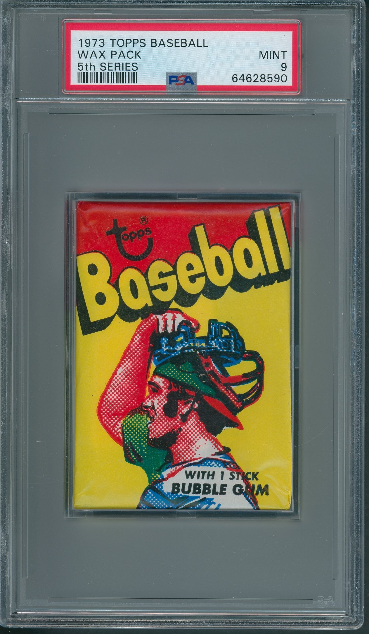 1973 Topps Baseball Unopened 5th Series Wax Pack PSA 9 *8590