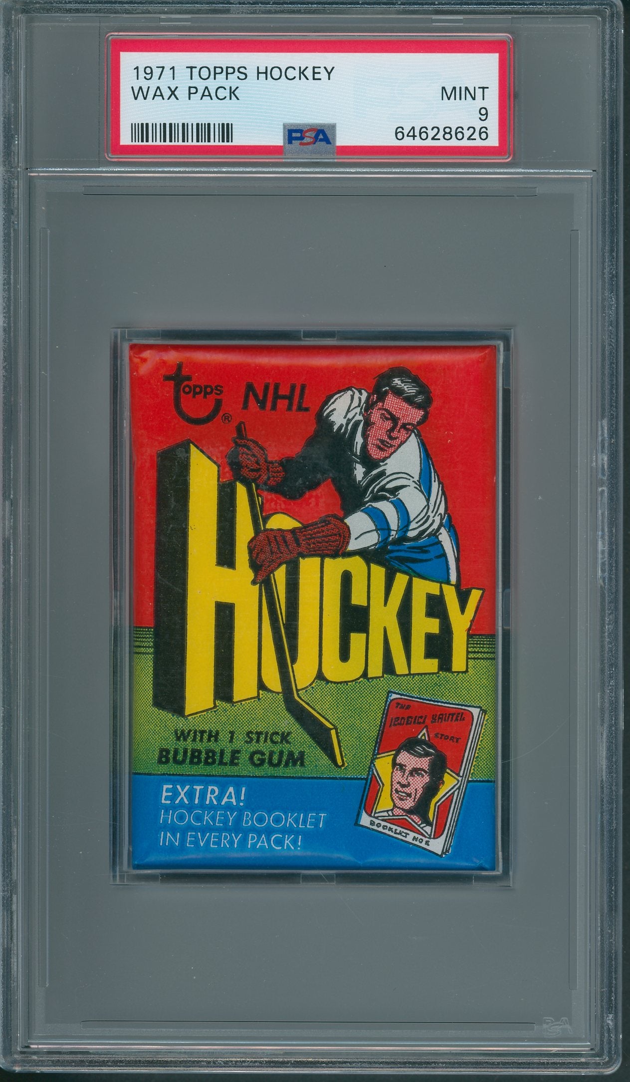 1971 1971/72 Topps Hockey Unopened Wax Pack PSA 9 *8626