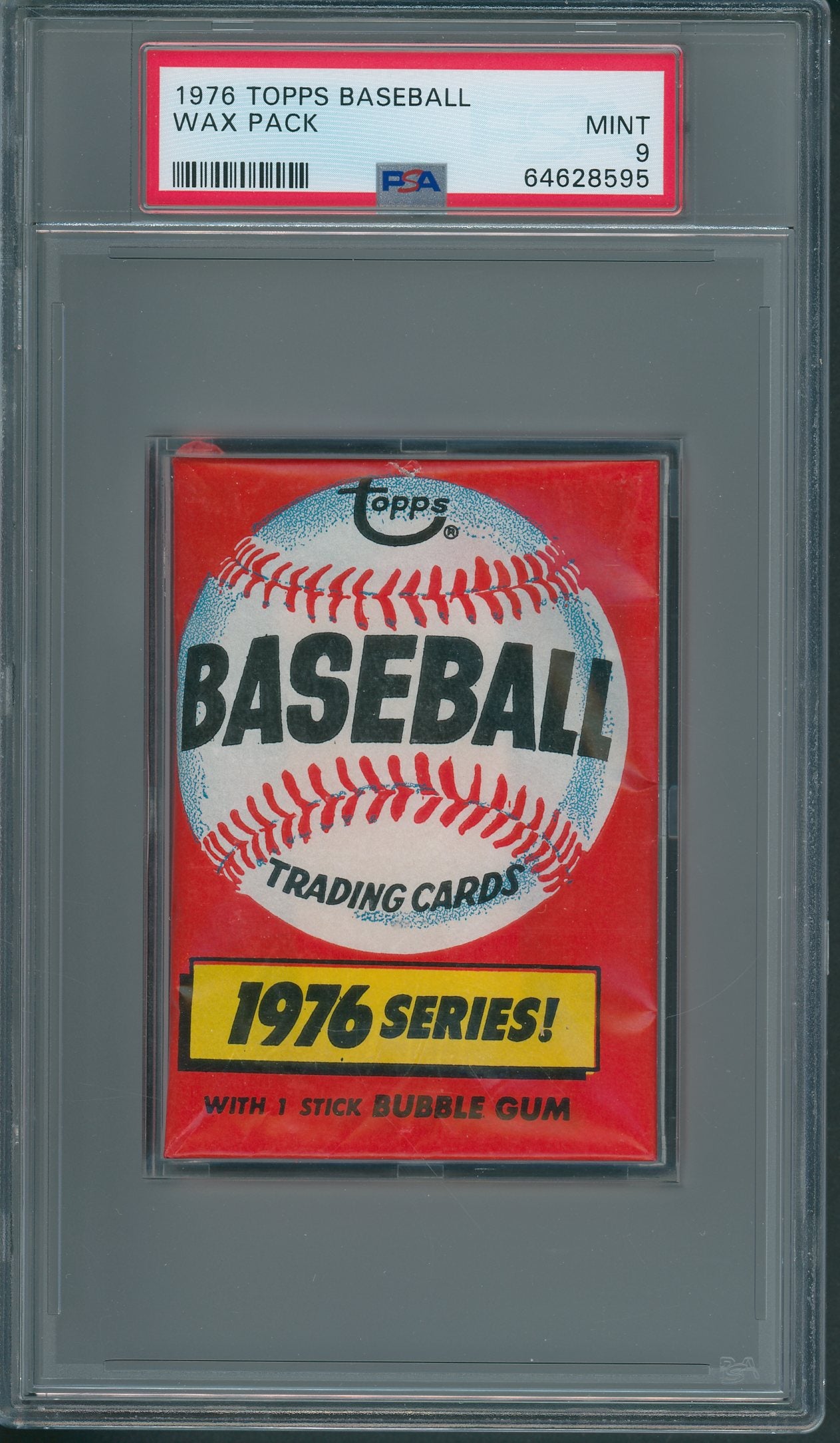 1976 Topps Baseball Unopened Wax Pack PSA 9 *8595