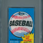 1980 Topps Baseball Unopened Wax Pack PSA 8 (Play Hit To Win)