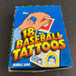 1986 Topps Baseball Tattoos Wax Box