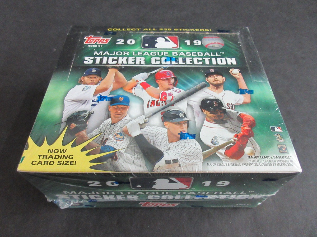 2019 Topps Baseball Major League Sticker Collection Box (50/4)